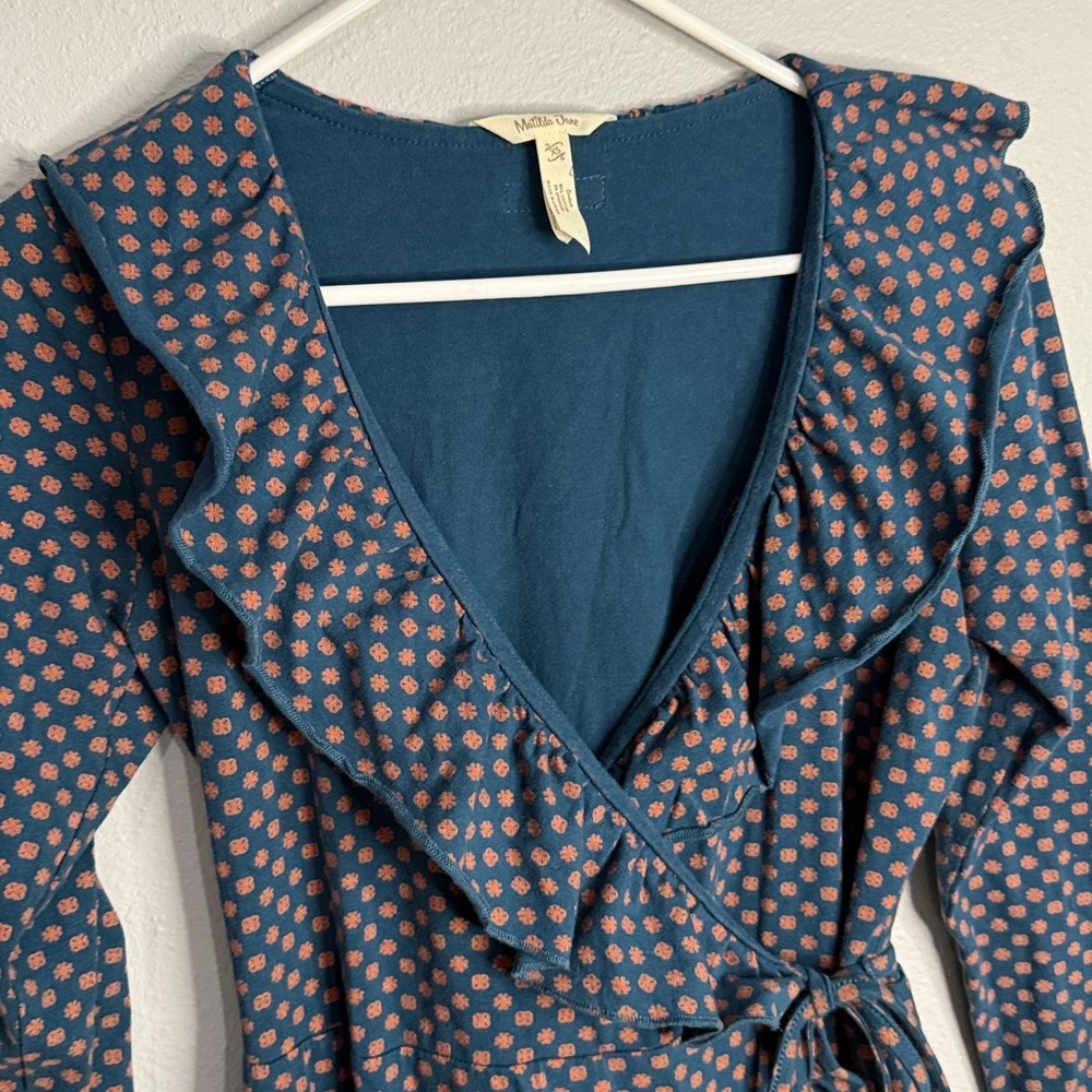 Matilda Jane Reunion Ruffle Wrap Around Dress XS - Picture 3 of 7